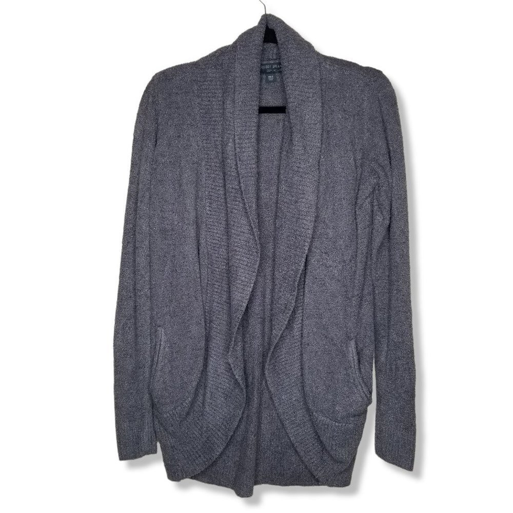 ❤️Barefoot Dreams Size XS S CozyChic Lite Circle Cardigan Mineral Grey Style 452